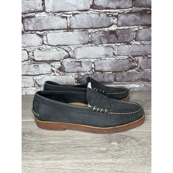 G.H. Bass & Co Weejuns Waldo Navy Leather Penny Loafers Shoes Men Sz 10D US/43EU - Picture 3 of 16